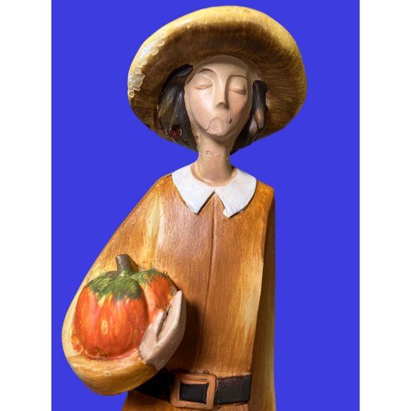 Delton Products, Inc Thanksgiving Pilgrim  Couple Figurines - Picture 4 of 11